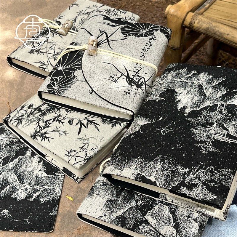 真我 水墨丹青 国风书衣手工手账手帐F本日记A5A6记事本笔记本子,文具电教/文化用品/商务用品,手帐/日程本/计划本,淘宝优惠券,粉丝福利购,淘宝优惠卷