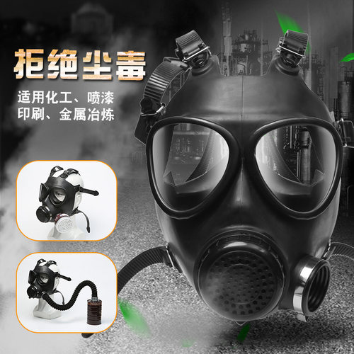 05防毒面具特种防核n生化学毒气毒烟化工喷漆全面罩防毒呼吸器军8