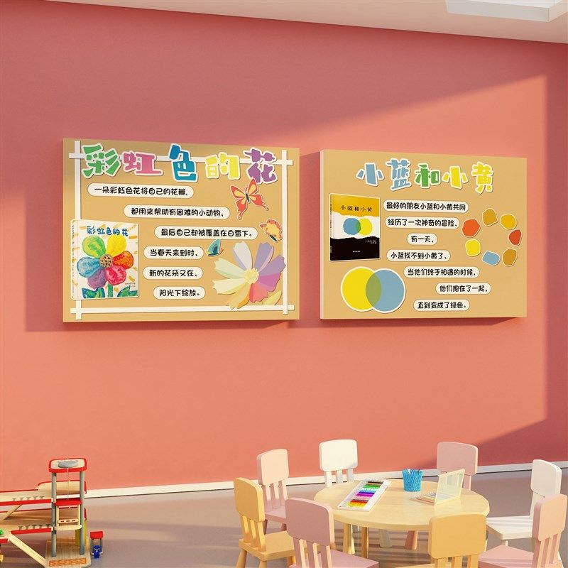 阅读角布置图书j绘本馆览室幼儿园墙面装饰环境创主题成品布置材,家居饰品,文化墙贴,淘宝优惠券,粉丝福利购,淘宝优惠卷