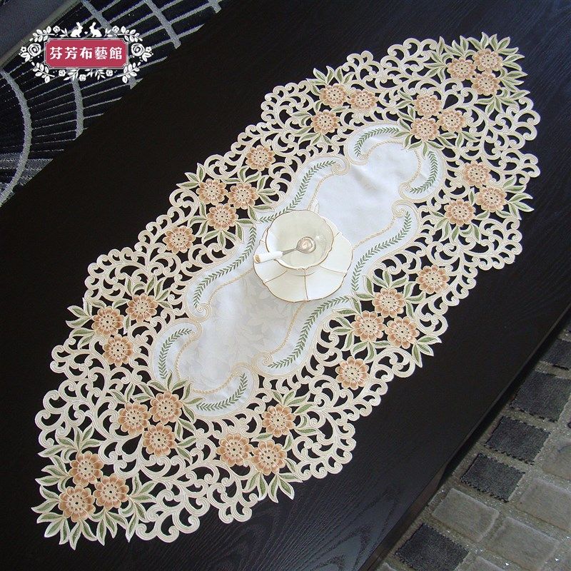 外贸刺绣镂空g桌布台布餐桌布艺欧式田园茶几巾盖巾桌旗桌垫,居家布艺,桌布,淘宝优惠券,粉丝福利购,淘宝优惠卷