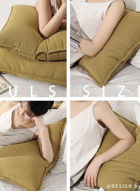 方形沙发抱枕套不枕RH-BZ-04含芯客厅轻奢高级感靠黄色垫靠床头靠