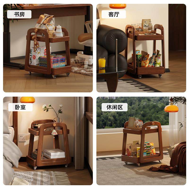 实木儿物童1088-1书架小户型床边书置架可移动包零食收纳柜子桌旁,住宅家具,儿童书架,淘宝优惠券,粉丝福利购,淘宝优惠卷