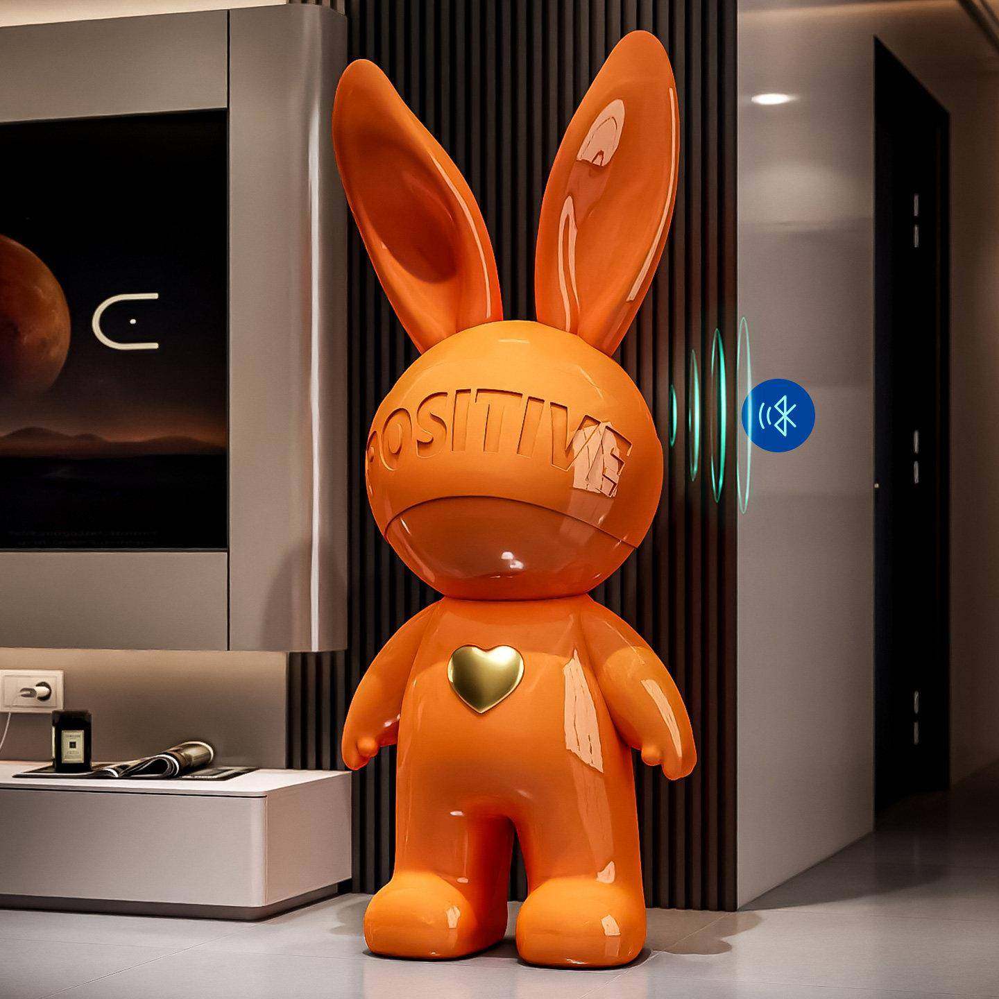 落简约现红代色装饰品摆件爱心兔子高级感大客厅型地电视AKD6771N,家居饰品,落地摆件,淘宝优惠券,粉丝福利购,淘宝优惠卷