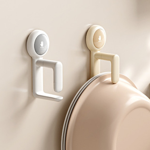 整理师推荐脸盆挂钩真空吸盘粘钩免打孔强力承重厨房浴室无痕挂钩