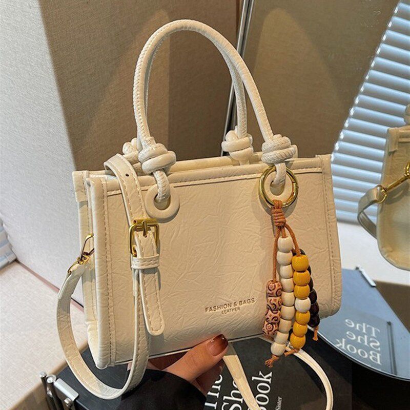 跨境百搭时尚手提小方包女2026春季新款高级感轻奢小众单肩斜挎包