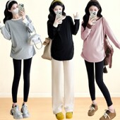 可调打底裤 孕妇装 高腰修身 打底衫 潮两件套 小秋冬双面德绒红书爆款