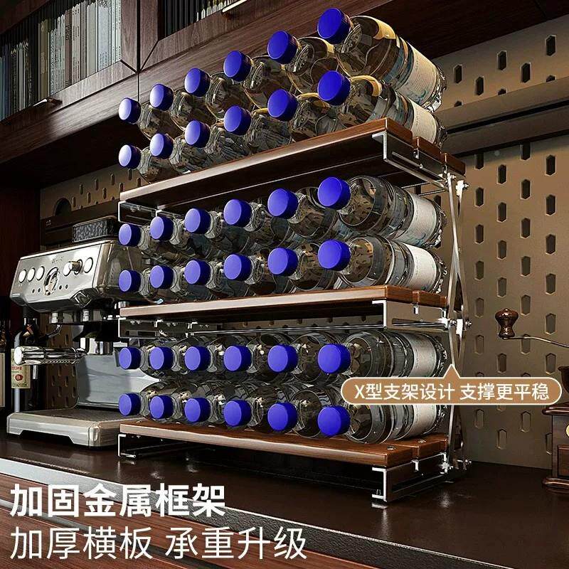 德国桌面置物架纳多层收层架电功脑可桌折叠咖啡杯架茶杯多能摆德