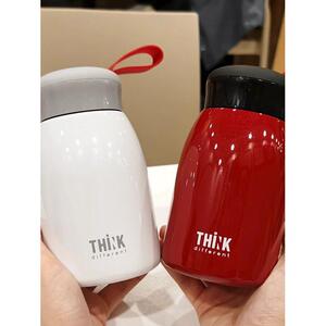 日本精工大肚保温杯女士小巧便携学生水杯防摔高颜值简约杯