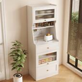 YV5实木餐边水柜小户型BZS家用现代简一体靠墙茶柜厨房储物柜3夹