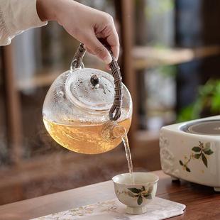 ETH2025新款 玻璃 围炉煮茶器具用室内炉全炉套电陶烤火家茶具套装