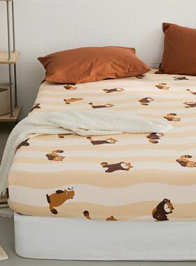 025新款40支全棉1307床0印AOW三花单品笠2床笠件套