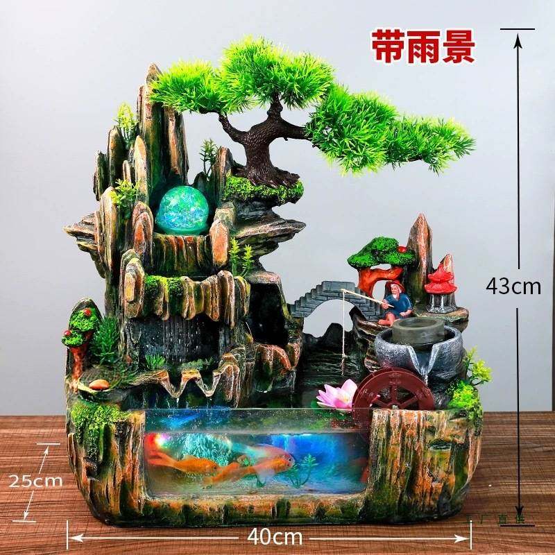 假山流水喷泉摆件循环水风水轮客厅办公室鱼缸装饰品开业送礼,玩具/童车/益智/积木/模型,垂直悬浮玩具,淘宝优惠券,粉丝福利购,淘宝优惠卷