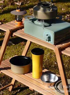 露折叠营实木物架户外休闲三野营烧烤置餐具挂架阳台储物脚CVU架