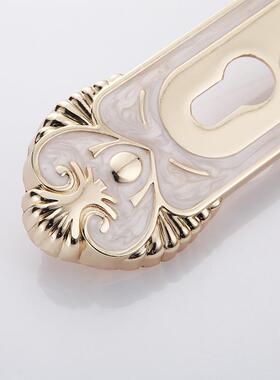 锁室内房门锁卧室实欧式简约通用门型静间音锁CMM具木门家用卫生