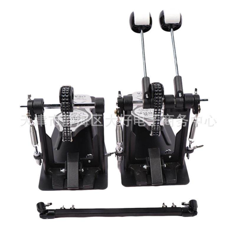 爵士双架子鼓踩力量型大踏板粗链CSK条锌合金踩鼓锤底鼓脚锤头配