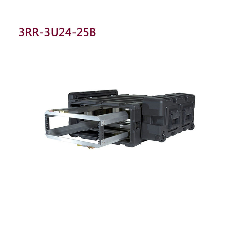 SKB 减震机架箱安防设备航空箱3U4U5U7U 9U 11U 14U 3RR-4U24-25B