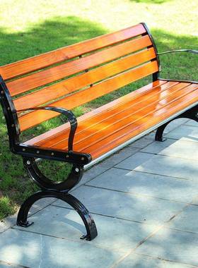 户外广场长商场闲椅靠条背休长凳园林休息木MXF外公园室排椅