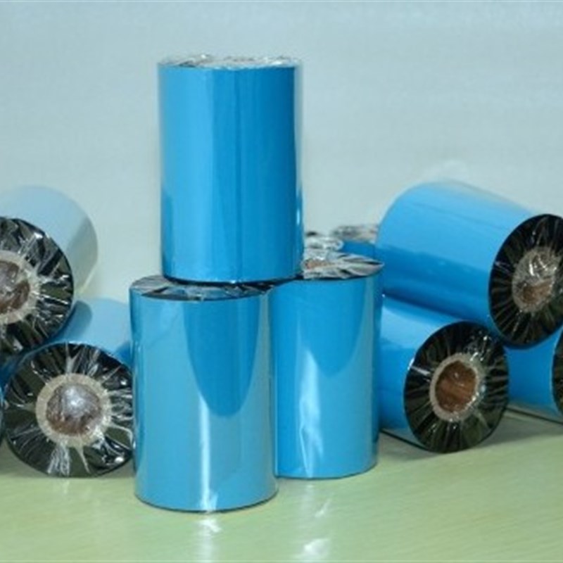 富士增强蜡基碳带抗刮清晰条码纸碳带铜版纸白标专用碳带50-110宽