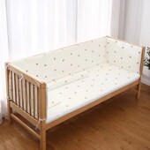旺源木业定制婴儿宝宝床边床软包防撞儿童拼接床围挡布环保纯棉布