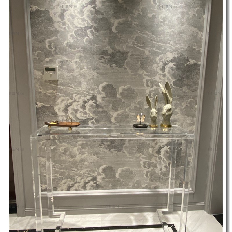 通透亚克力桌子透明玄关台有机玻璃玄关桌入户长方形客厅走廊条案