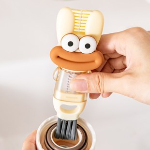 四合一杯盖刷奶瓶刷多功能凹槽缝隙清洗专用杯口刷子清洁杯子神器