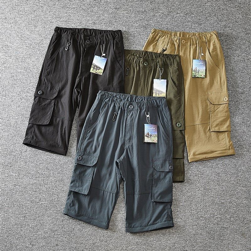 城市机能风!可脱卸成短裤!春夏薄百搭直筒男多口袋工装休闲长裤,男装,休闲裤,淘宝优惠券,粉丝福利购,淘宝优惠卷