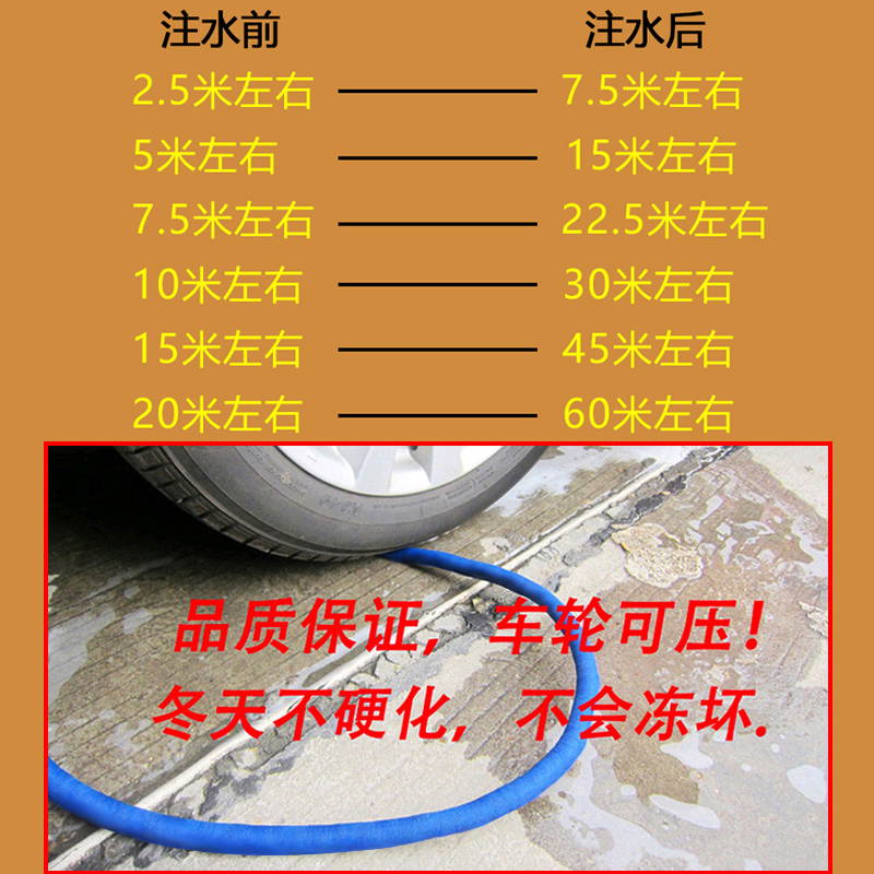 家用乳胶高压花园浇水浇花洗车伸缩水管软管防爆防冻铜4分快接头
