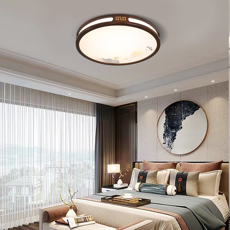 新中式吸顶灯全屋套餐灯具大全2024新款客厅书房卧室茶室广东中山