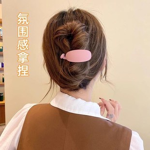 短发过渡期神器女生的发量少专用短头发打理半扎发网红马尾扣卡子