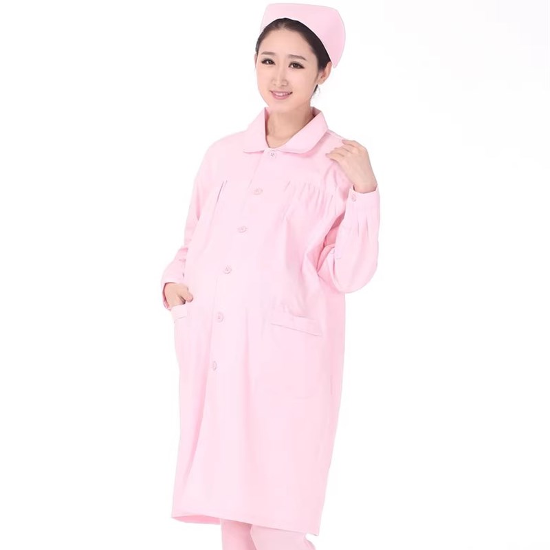 孕妇装护士服长袖女短袖冬夏装孕妇裤医院白大褂蓝粉色工作服薄料