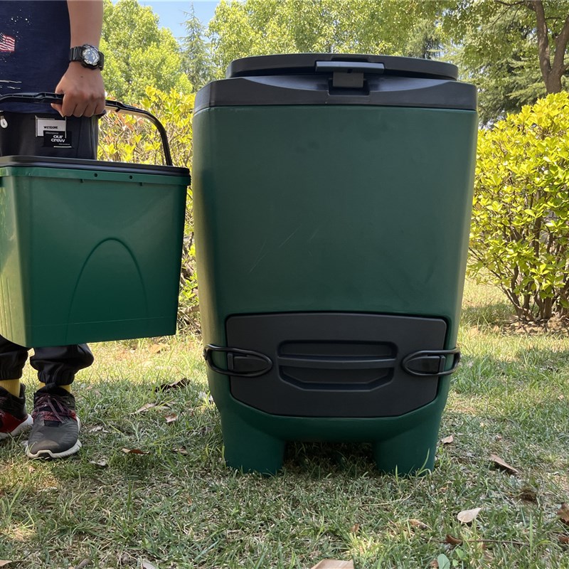 碧奥兰28L垫料箱子肥料收集桶堆肥肥料腐熟存储箱防晒防雨