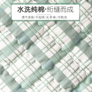格子坐垫居家屁垫凳子方形餐桌椅垫四季 日式 通用绿色黄色尺寸定制