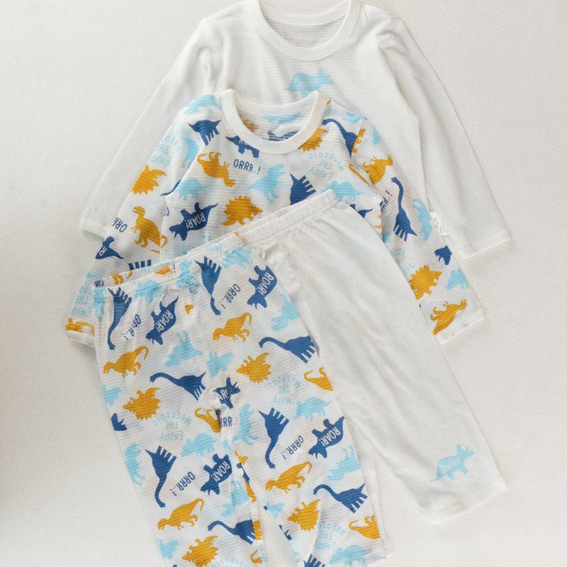 纯棉超薄小男孩儿童宝宝空调服房睡衣睡裤长袖上衣长裤仿蚊90-150,童装/婴儿装/亲子装,家居服套装,淘宝优惠券,粉丝福利购,淘宝优惠卷