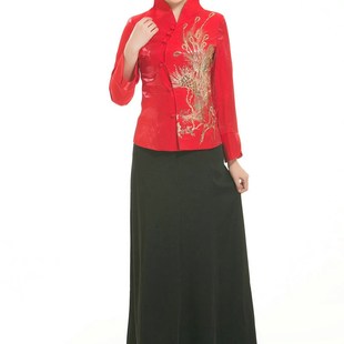 2023秋冬季长袖迎宾礼服礼仪司仪长款酒店服装小姐敬酒结婚女旗袍