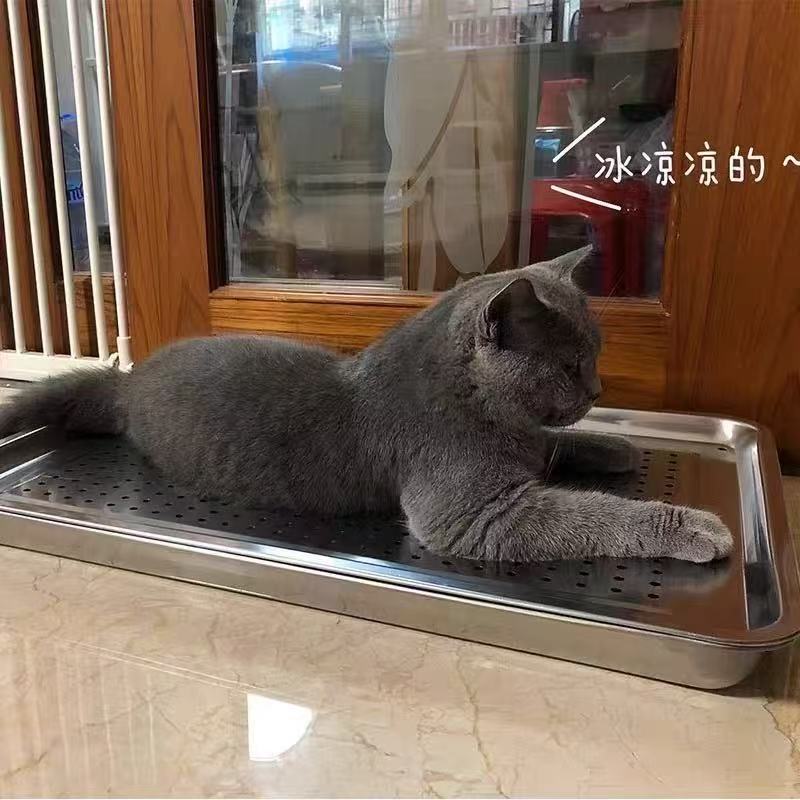 不锈钢猫窝宠物夏季降温冰垫猫咪