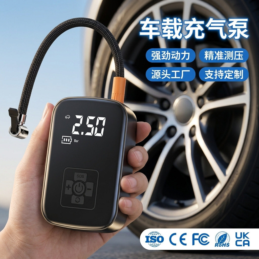 车载双缸大功率充气泵｜汽车轮胎