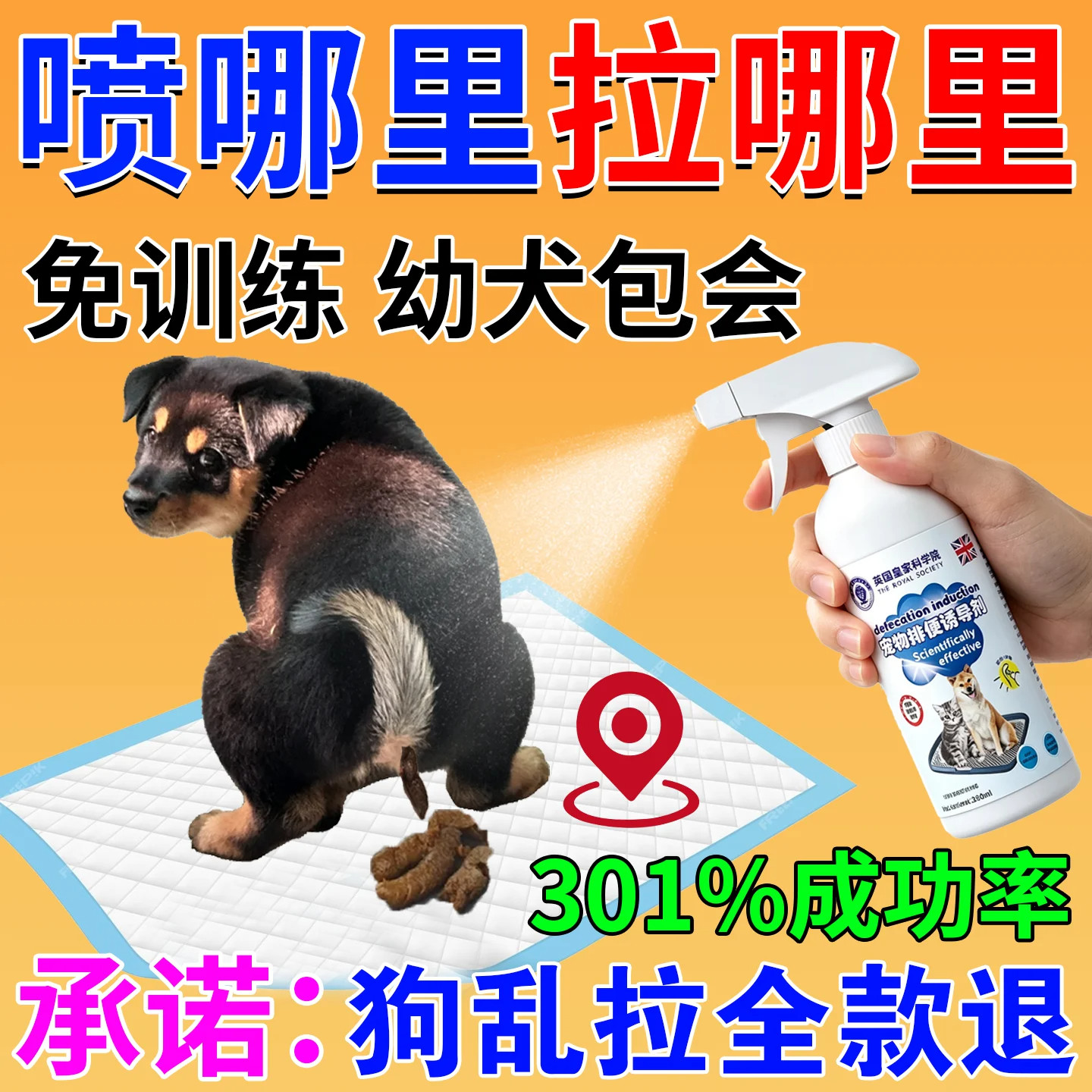 狗狗定点上厕所狗定点排便诱导剂防狗大小便训练尿垫不乱拉屎神器