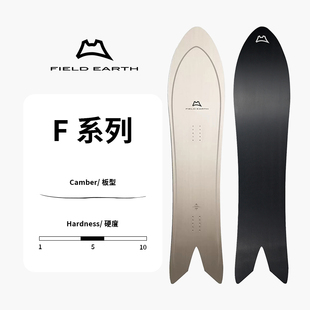 FIELD 刻滑男女FE粉雪板 F系列滑雪板单板自由式 EARTH