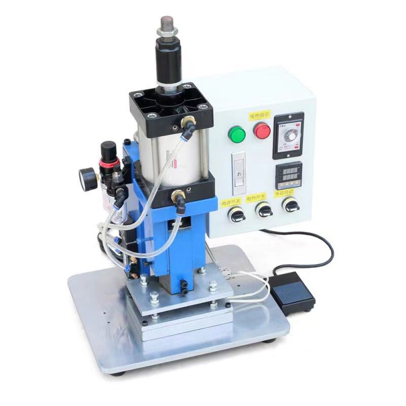 气动烫金机自动卷纸皮革LOGO商标烫金烙印热压烫印机木头压标烙印