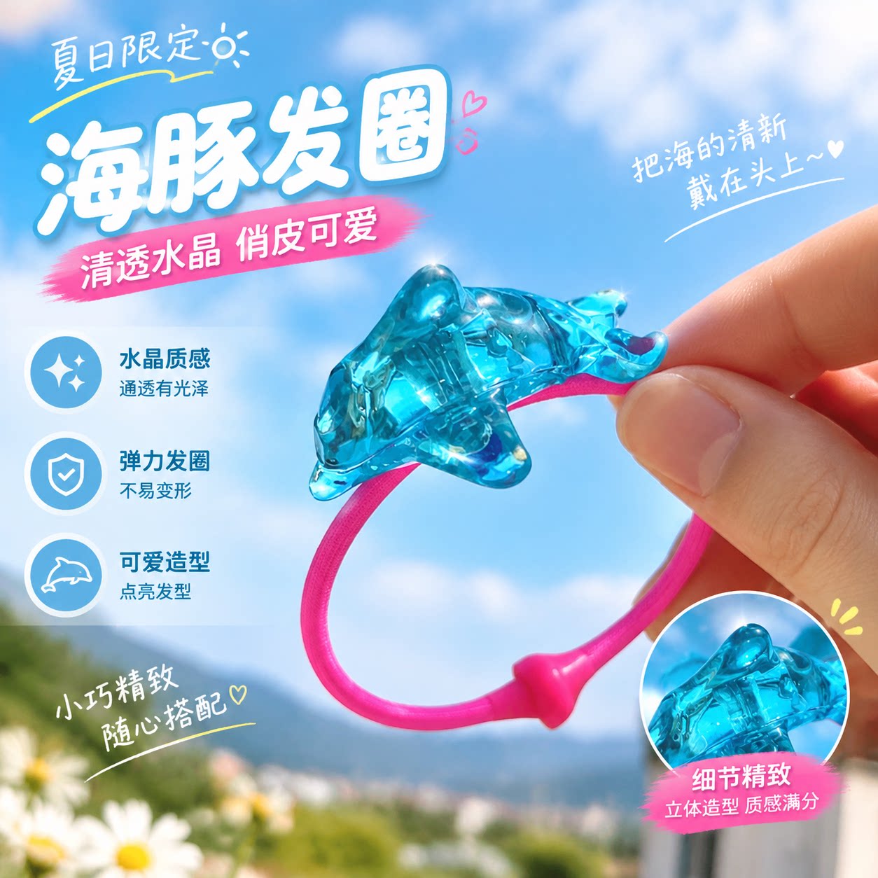 【现货】健达奇趣蛋海豚手环美人鱼主题手链玩具童年回忆送给闺蜜