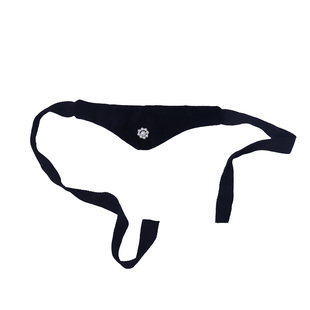 快速发货戏曲头饰 老旦额头包头布黑绒片 勒子P 佘太君头饰 老太