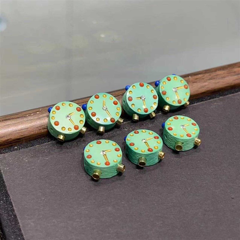 现货速发菱镁矿闹钟配件手工文玩时尚配饰佛珠手串T27