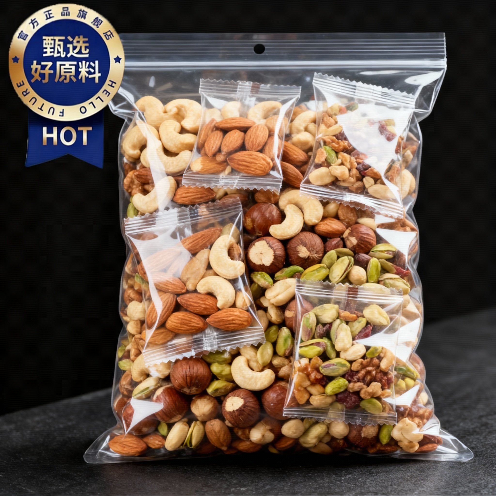 2025新货混合每日坚果独立包装无添加儿童孕妇健康零食官方旗舰店,零食/坚果/特产,混合坚果,淘宝优惠券,粉丝福利购,淘宝优惠卷