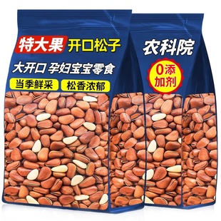 农科院推荐特大果开口松子0添加剂当季鲜采松香浓郁孕妇宝宝零食