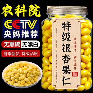 央妈推荐！白果银杏果官方旗舰店真空锁鲜野生中药材炒熟即食去壳