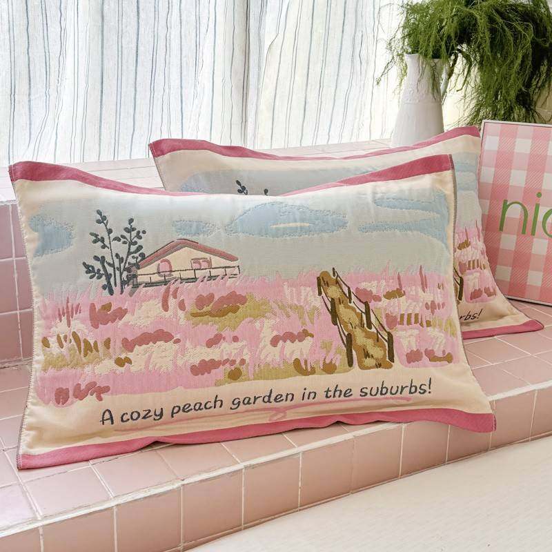 【官方旗舰店正品】2025新款防汗口水枕巾2024纯棉纱布一对装吸汗