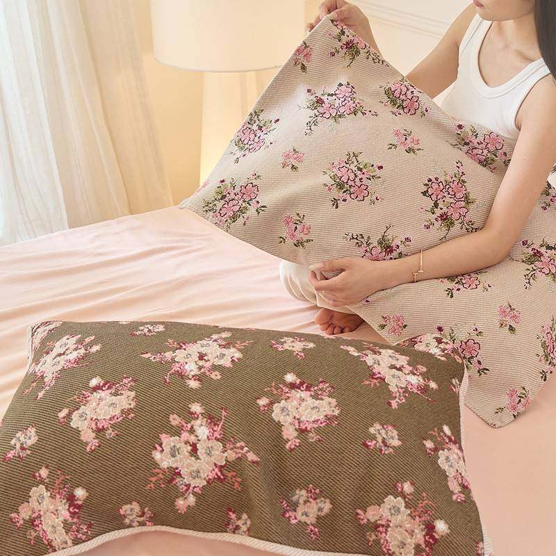 【官方旗舰店正品】2025新款防汗口水枕巾轻奢纱布纯棉一对装家用