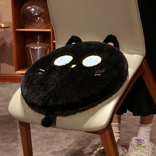 椅垫 毛绒坐垫屁垫记忆棉办公室久坐椅子学生宿舍圆形加厚凳子冬季