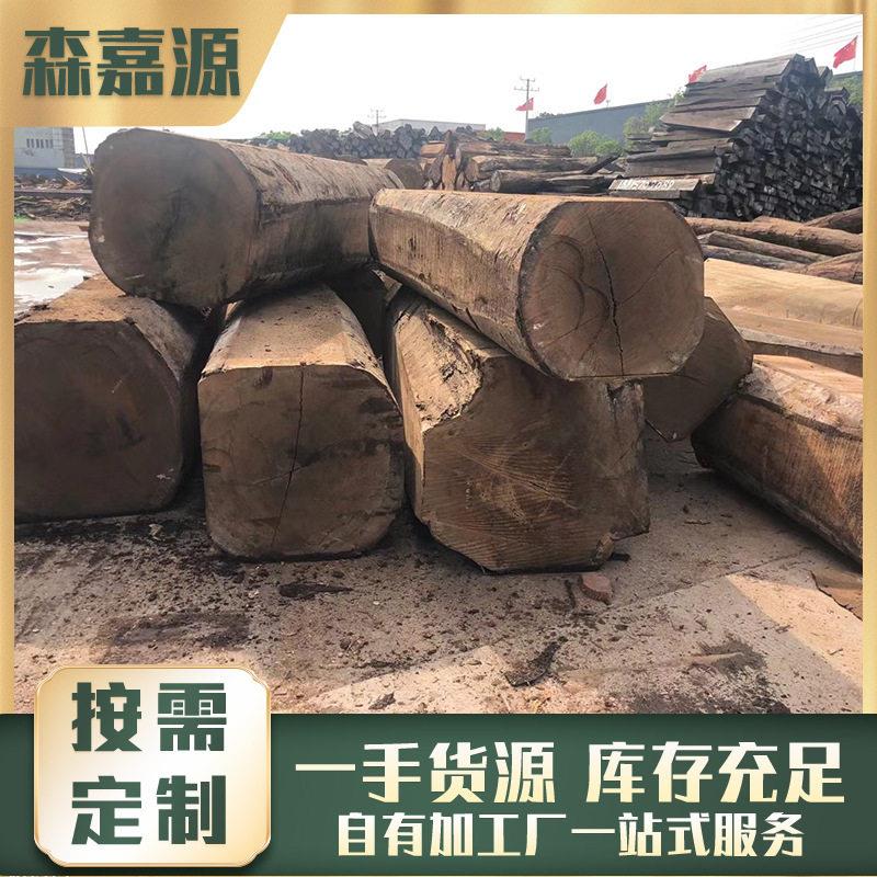 非洲黑檀爱里古夷苏木家装建材地板古建筑凉亭原木木质材料供应