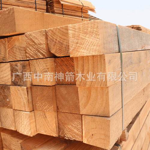 建筑松木方建筑工地工程材料4*6常规规格现货广西厂家